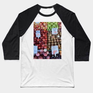 Fresh Fruit, Pike Place Farmers Market Baseball T-Shirt